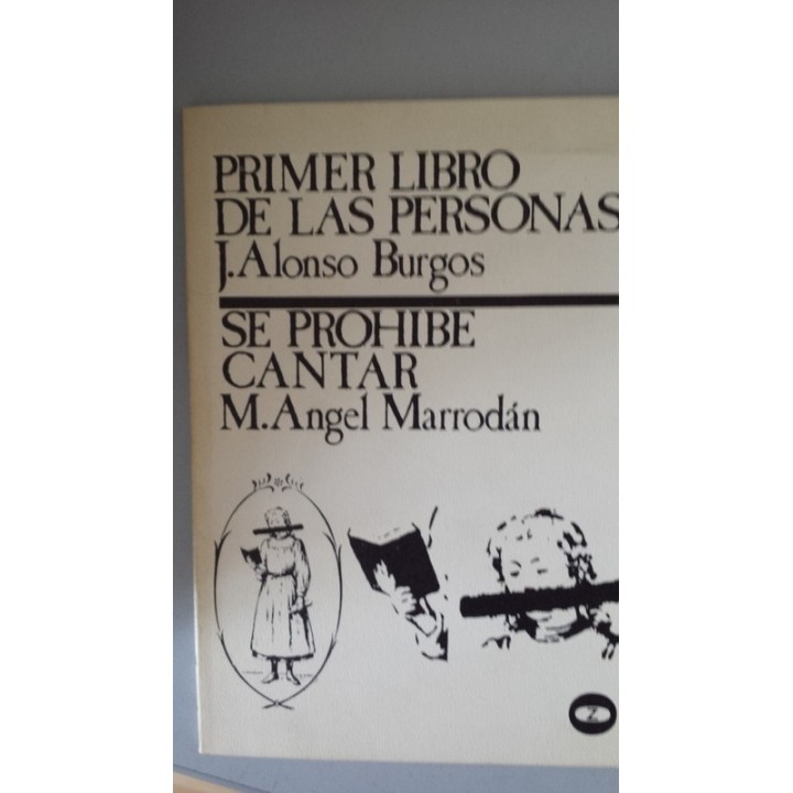 Primer libro de la personas. Se prohíbe cantar.